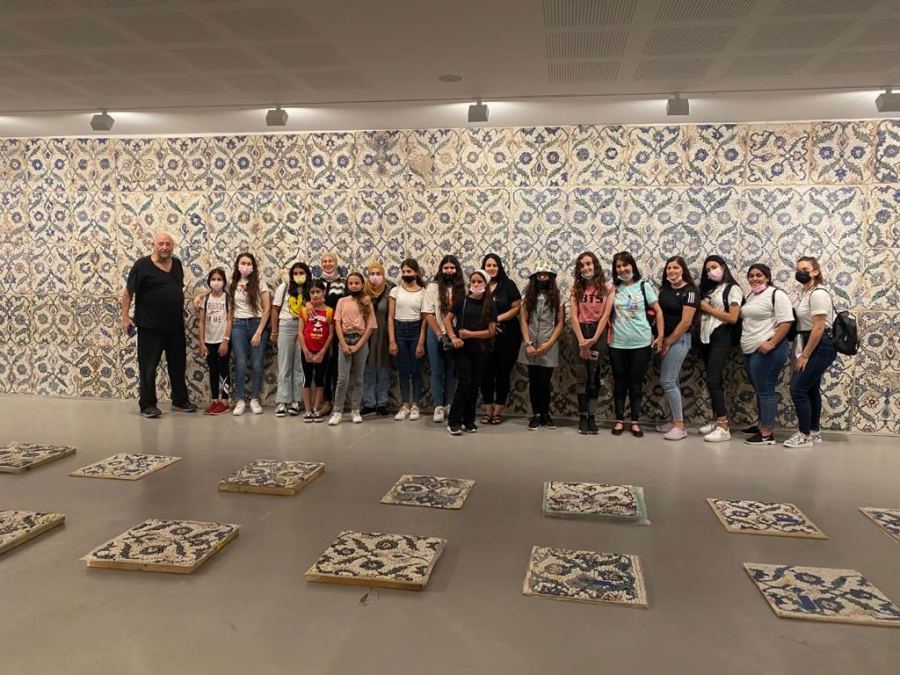 زياره طلاب استوديو الفن/ طمرة بإرشاد الفنانة ريا سعيد وطلاب الفنانة ليخيا متاني من مدينة قلنسوة لمتحف تل ابيب .